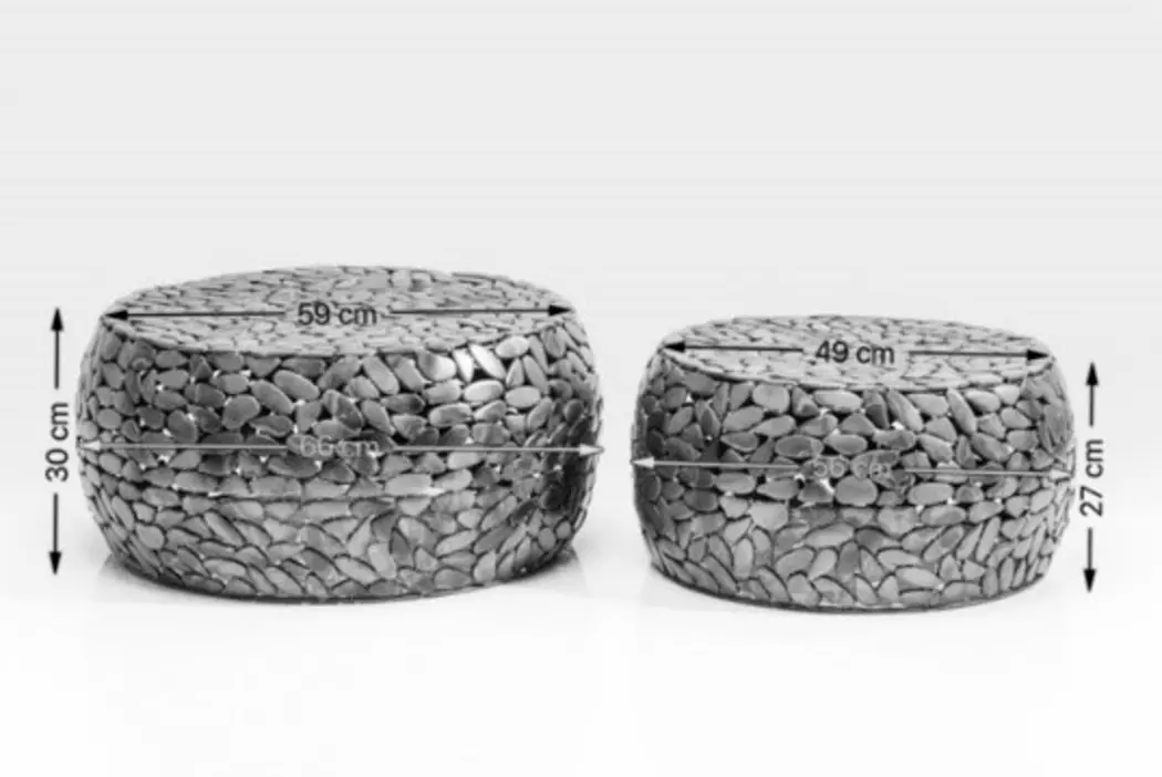 Couchtisch Pebbles 82976 2er Set