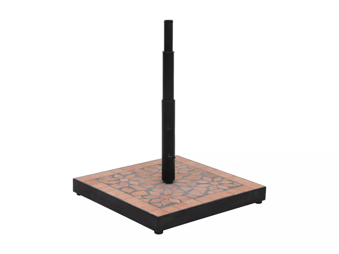 Base de parasol terre cuite carré 12 kg