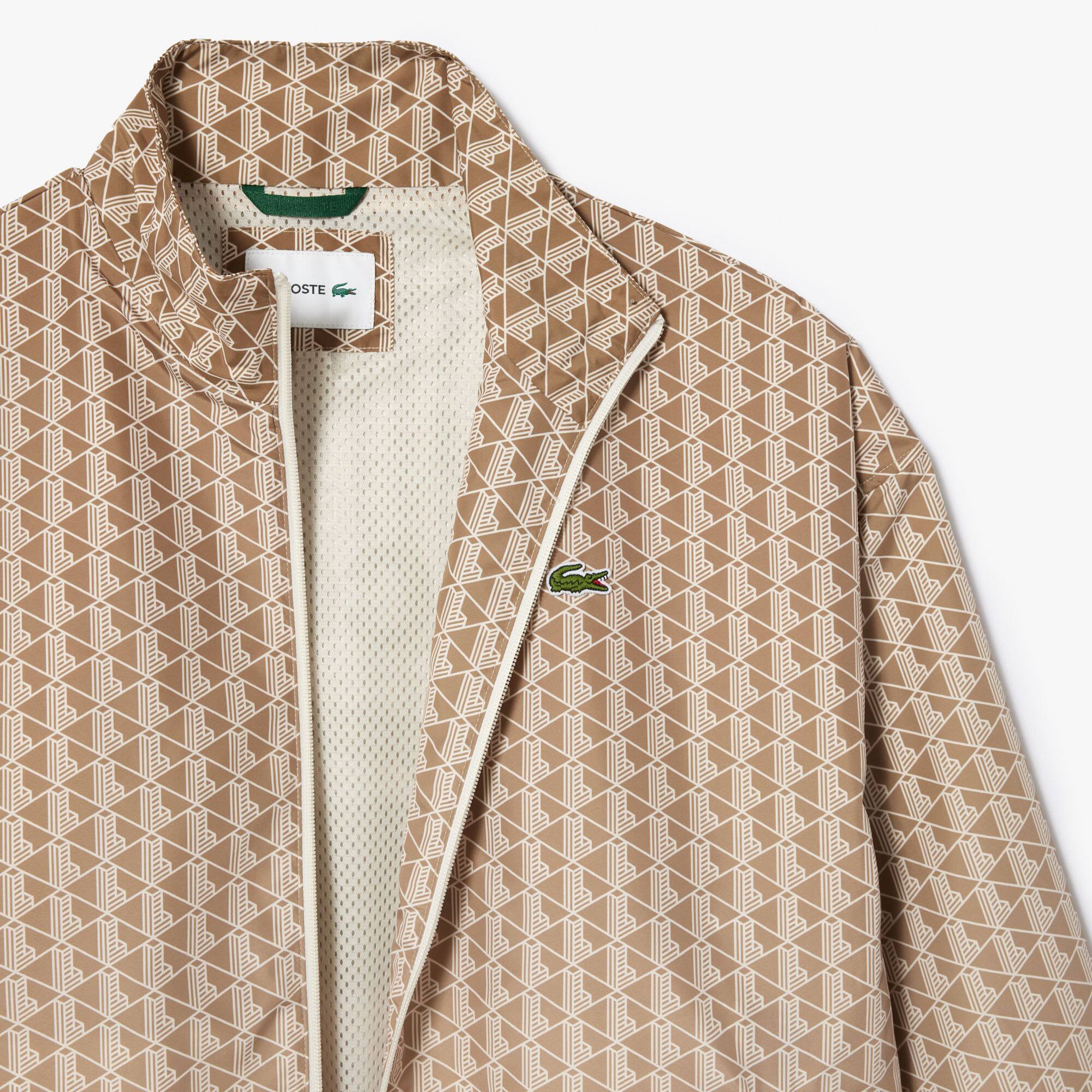 Trainings-Jacke mit Monogramm-Aufdruck mit Ombré-Effekt Jacken & Mäntel - Braun - Lacoste - Herren