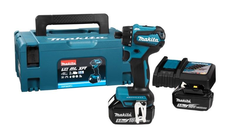 Makita DDF083RTJ 18V Li-ion accu boor-/schroefmachine set (2x5.0 Ah) in Mbox - koolborstelloos