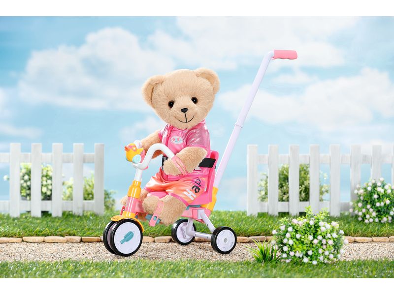Baby Born Puppenzubehör Trike Puppen-Dreirad mit Schiebestange