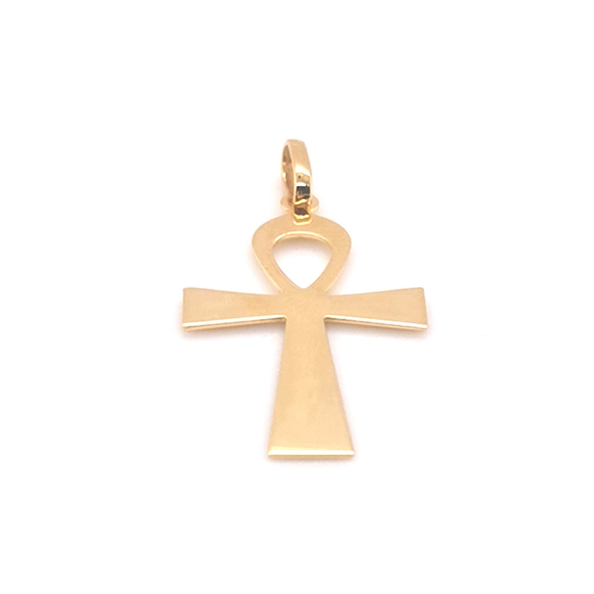 Pendentif Brillaxis croix de vie égyptienneor jaune 9 carats