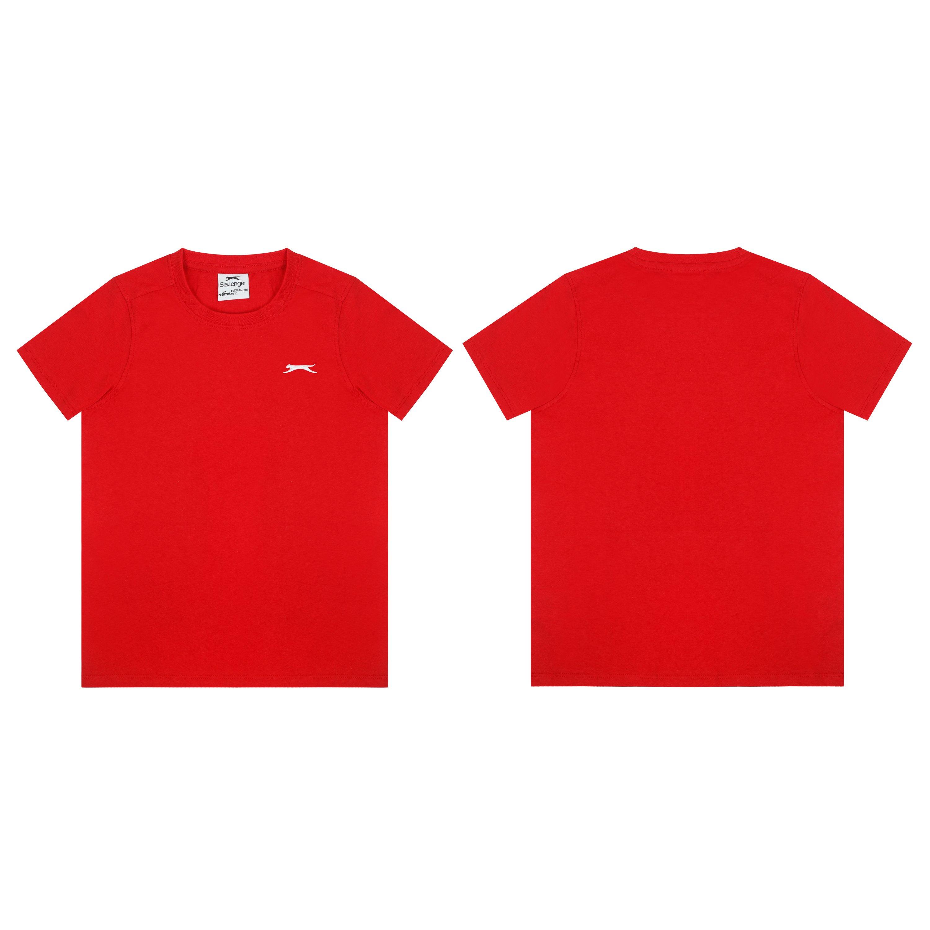 Slazenger Junior Boys Plain Tee shirt