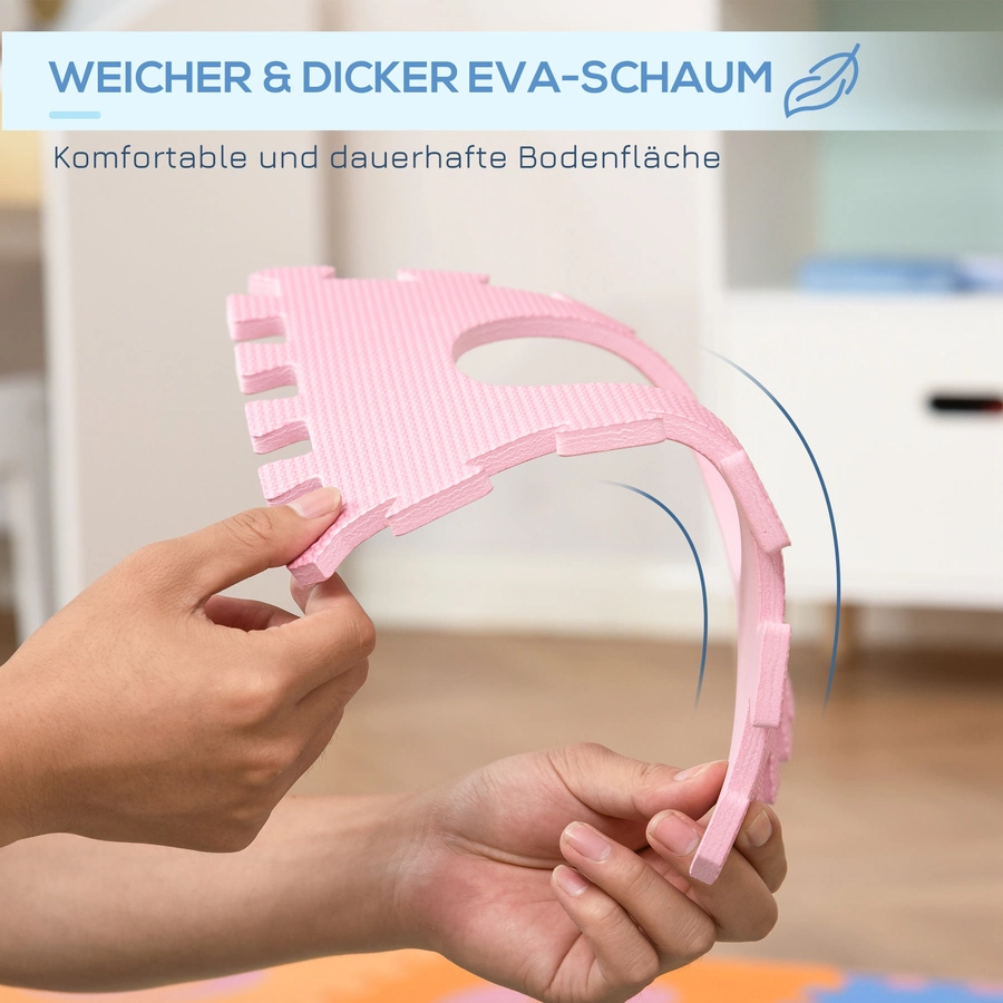 HOMCOM Puzzlematte Mehrfarbig