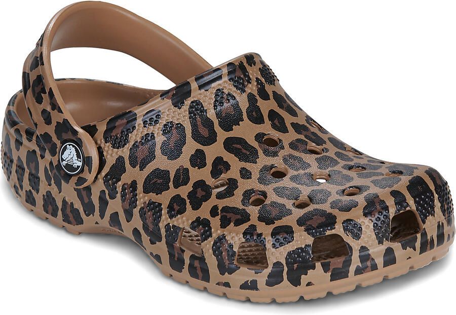 Crocs Schoolkind Tiener clogs bruin panterprint