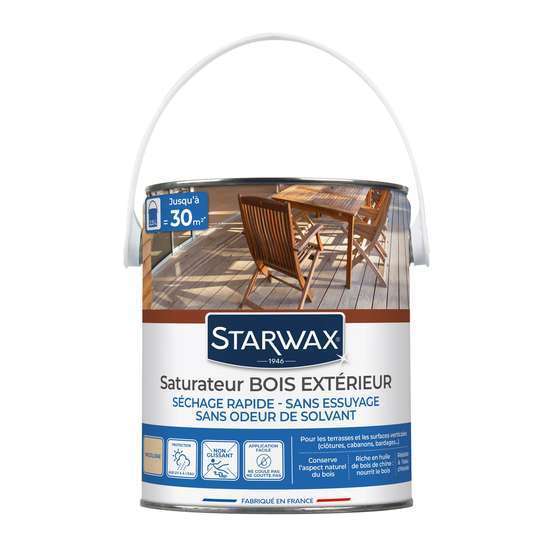 Saturateur incolore aqueux pour bois en conditions extrêmes 2,5L
