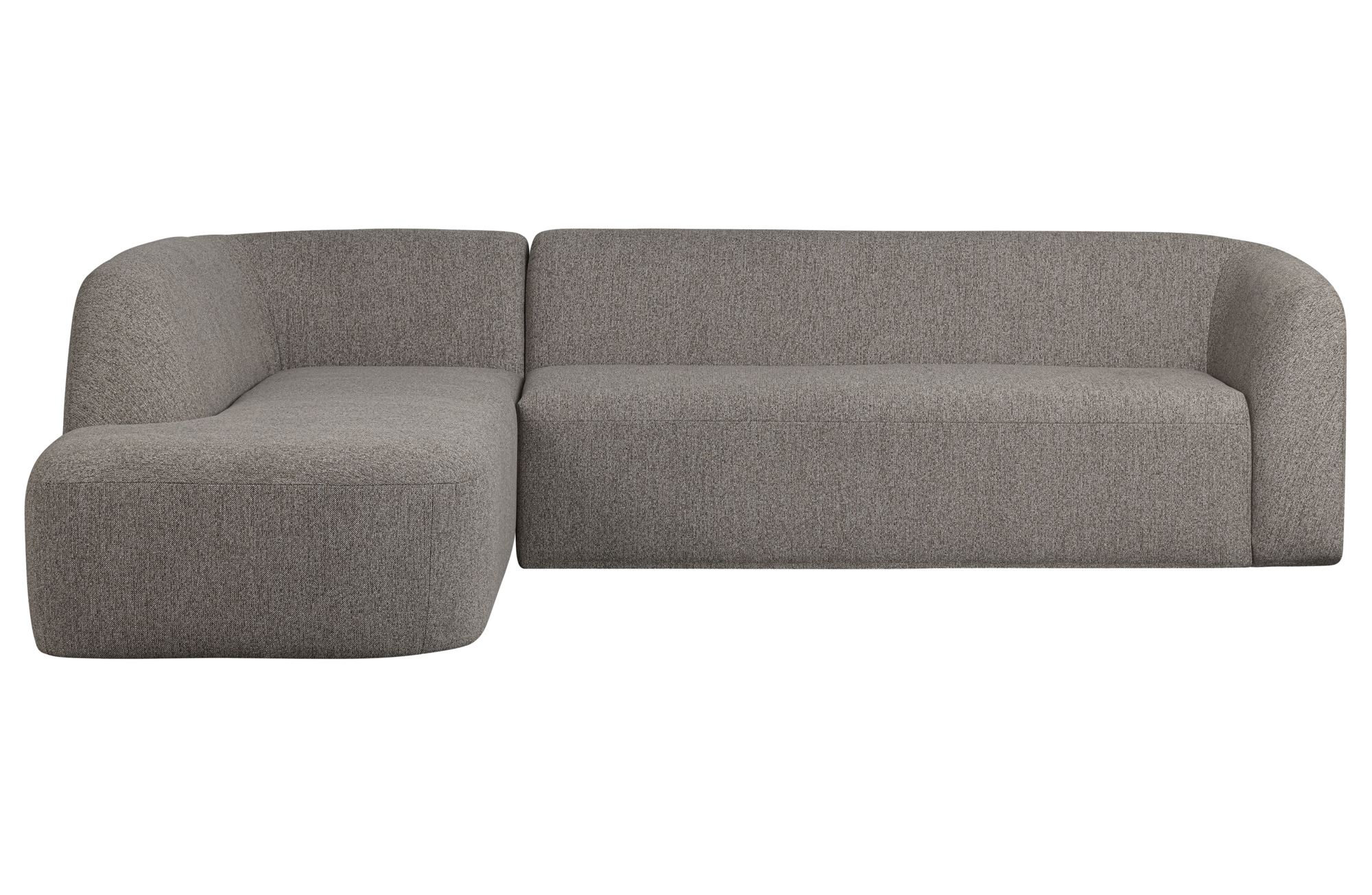 BePureHome hoekbank Sloping Links Grijs Melange
