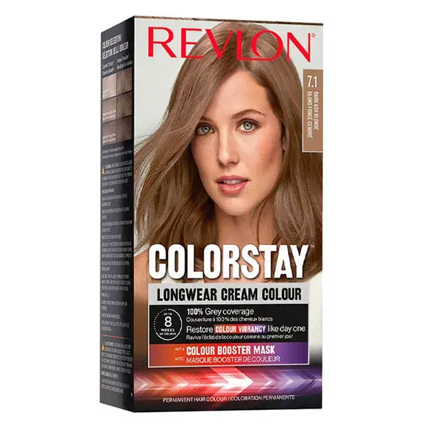 Revlon Colorstay Coloração Permanente nº 7.1 Louro Cinza Escuro 165ml
