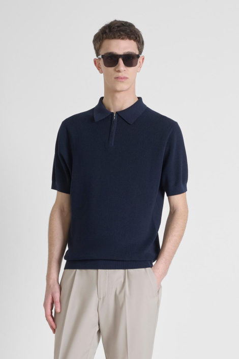 Antony Morato blauwe heren polo