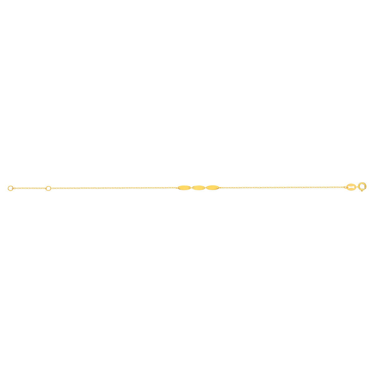 Bracelet or 375 jaune 18.5cm