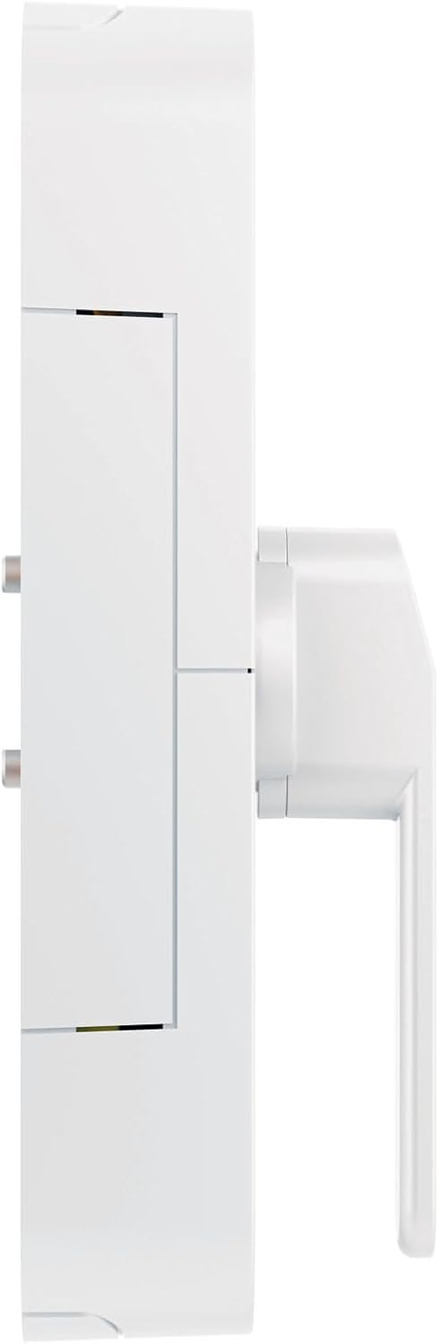 ABUS Fensterantrieb WINTECTO One – Smarter Fenstergriff für Fenster, Balkon- und Terrassentür – mit Alarmfunktion – einfache Montage ohne Bohren – Weiß, verschiedenschließend