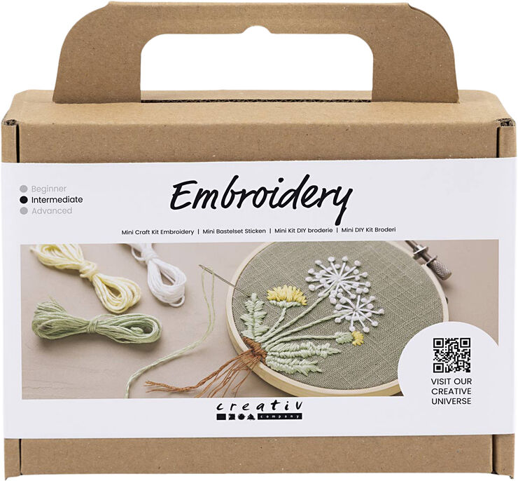 Creativ Company Mini DIY Kit Broderi, Broderiramme