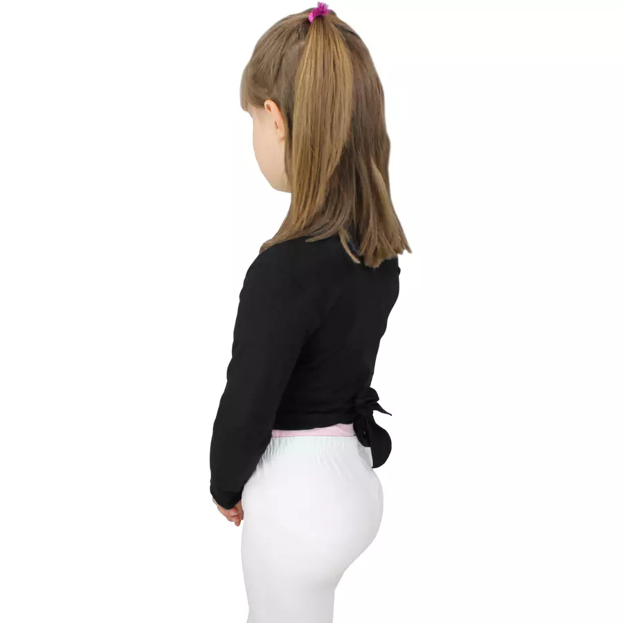 Aquarti Mädchen Ballett Bolero Langarm schwarz