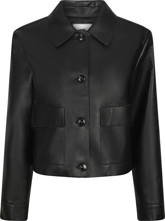 Neo Noir Romana Faux PU Jacket Black