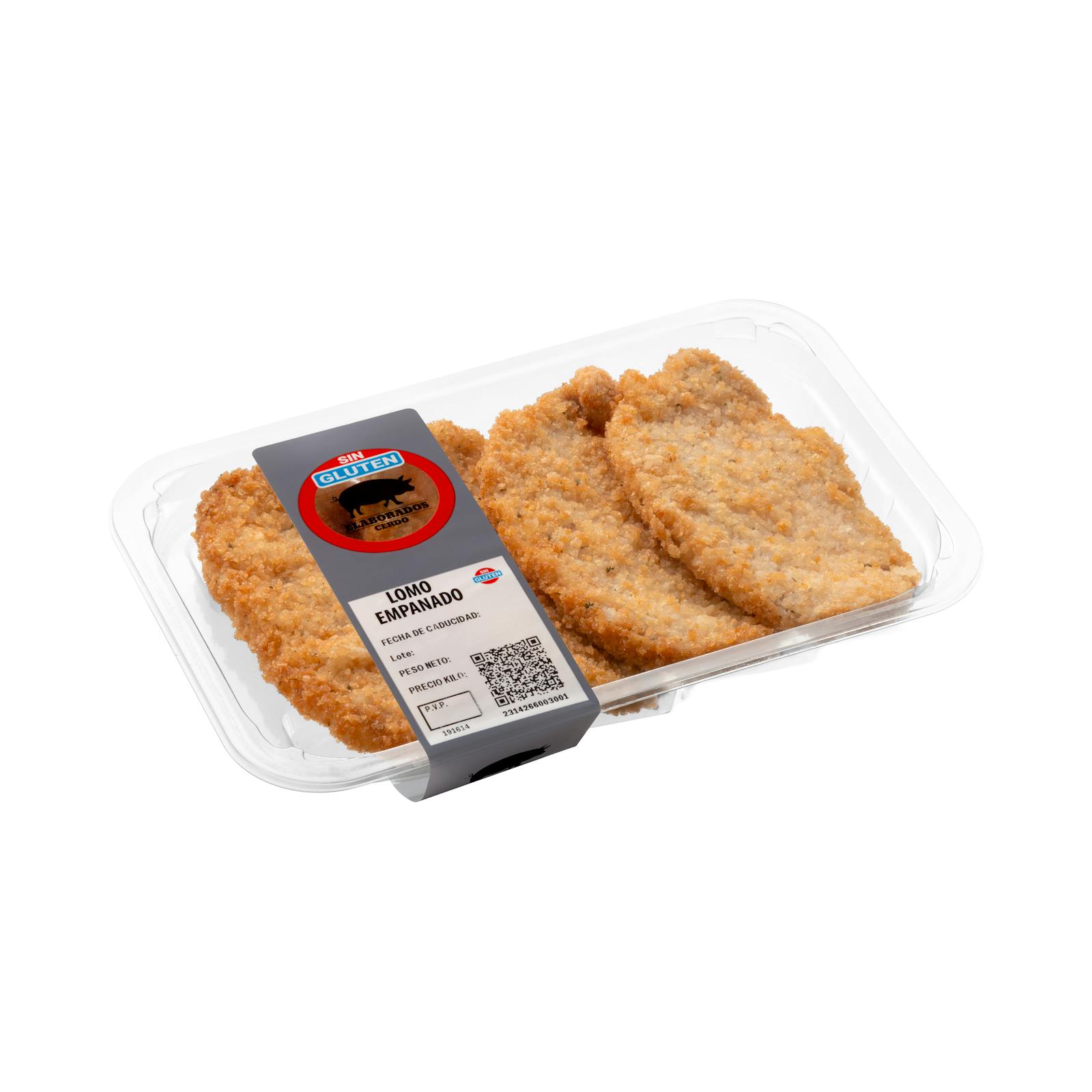 Longe de porc marinée panée sans gluten