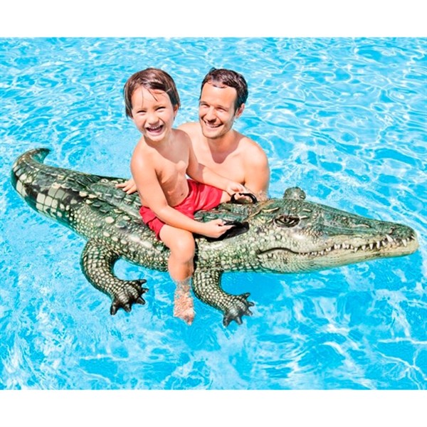 Køb INTEX® Realistisk Alligator Ride-On