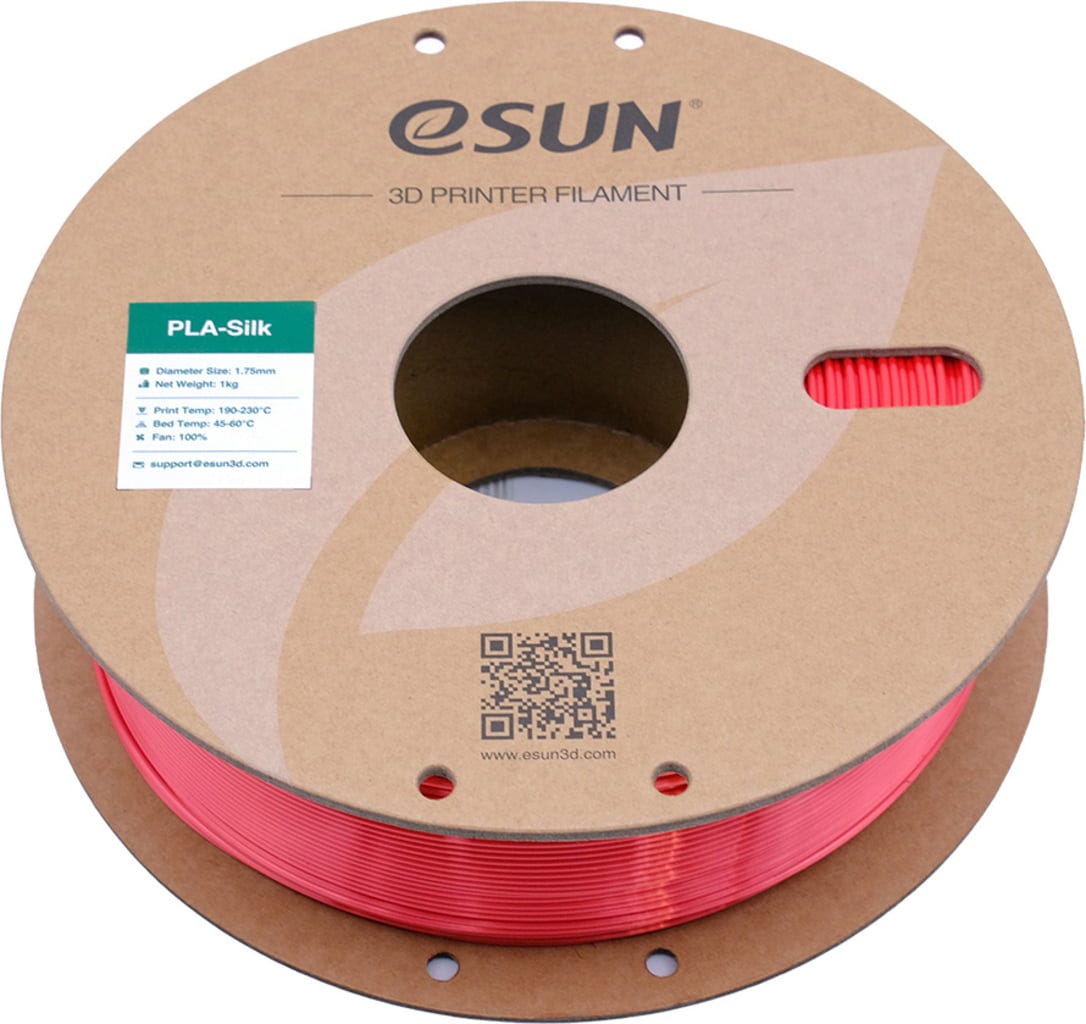 eSUN  PLA-Silk Red, 1,75 mm / 1000 g    PLA mit glänzender, seidenmatter Textur