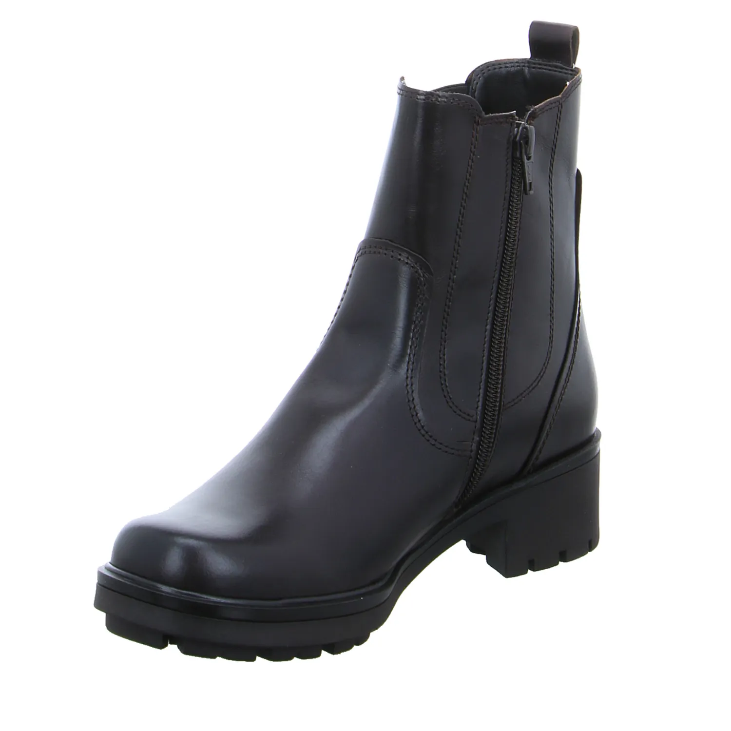 GABOR Boot Braun Leder