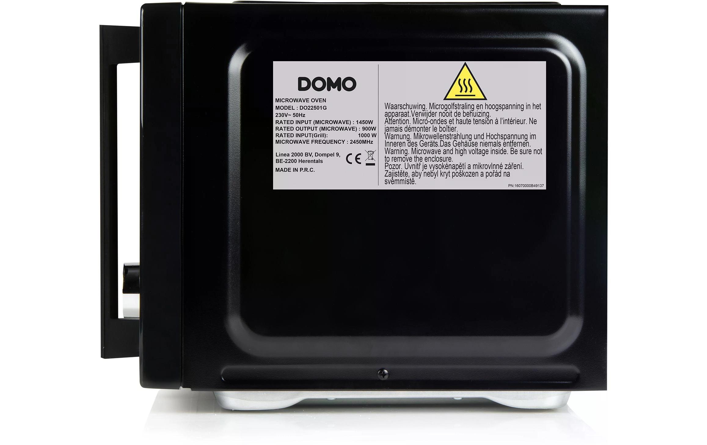 Domo Mikrowelle »mit Grill DO22501G Schwarz« 1000 W