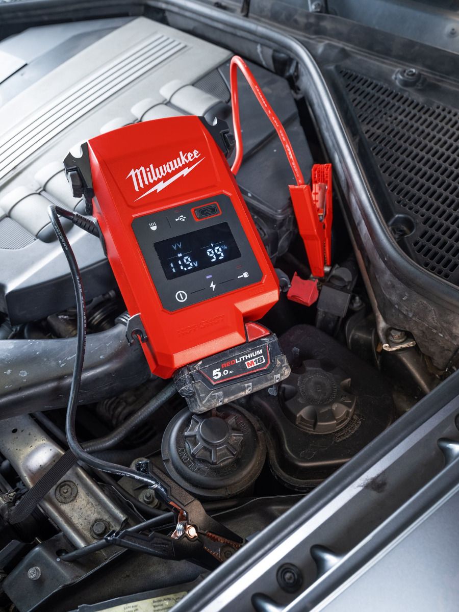 Milwaukee M18 JS2000-0 Op accu werkende jumpstarter 18V Basic body - 4933498026