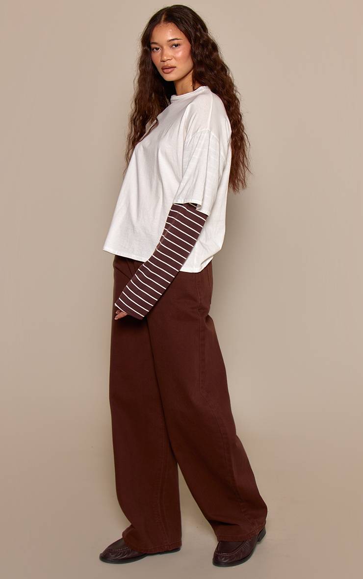 Chocolat Jean Barrel Taille Basse Bleu Moyen