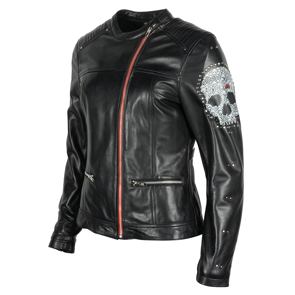 Helstons - Blouson femme Cher Cuir Soft Noir