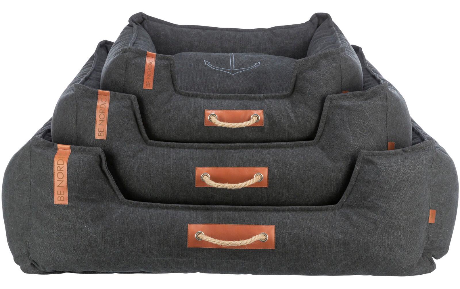 Hunde-Bett BE NORDIC Föhr, 60 × 50 cm, SchwarzHundebett