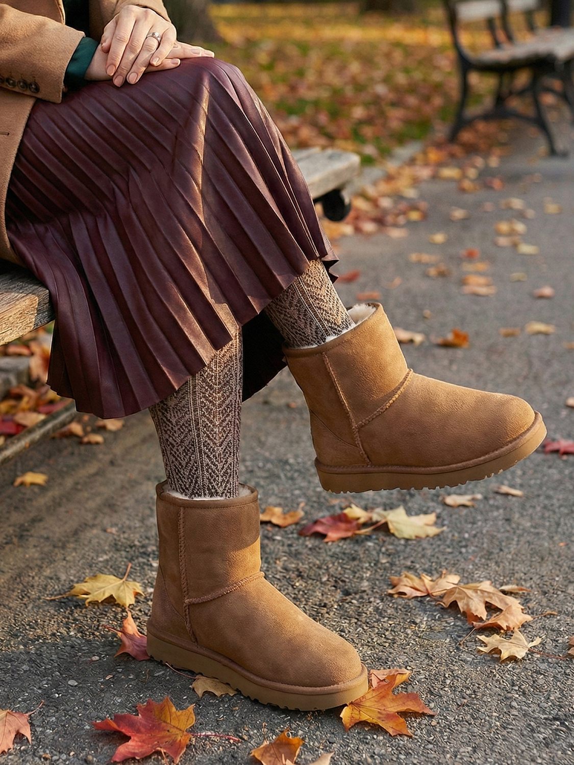 Rugged Gear Chestnut lux wool suede water resistant