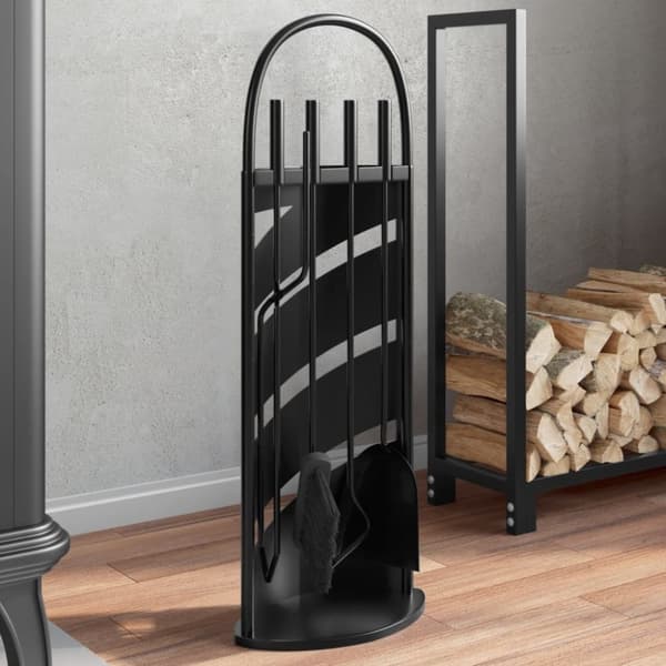 vidaXL Peisverktøysett 5 deler 23x15x66 cm stål