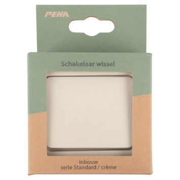 PEHA Standard wisselschakelaar crème