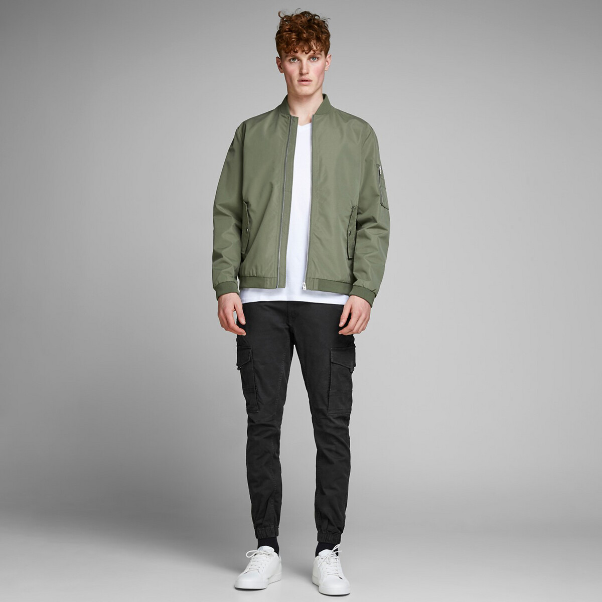 JACK & JONES<br>Calça cargo slim Paul Flake