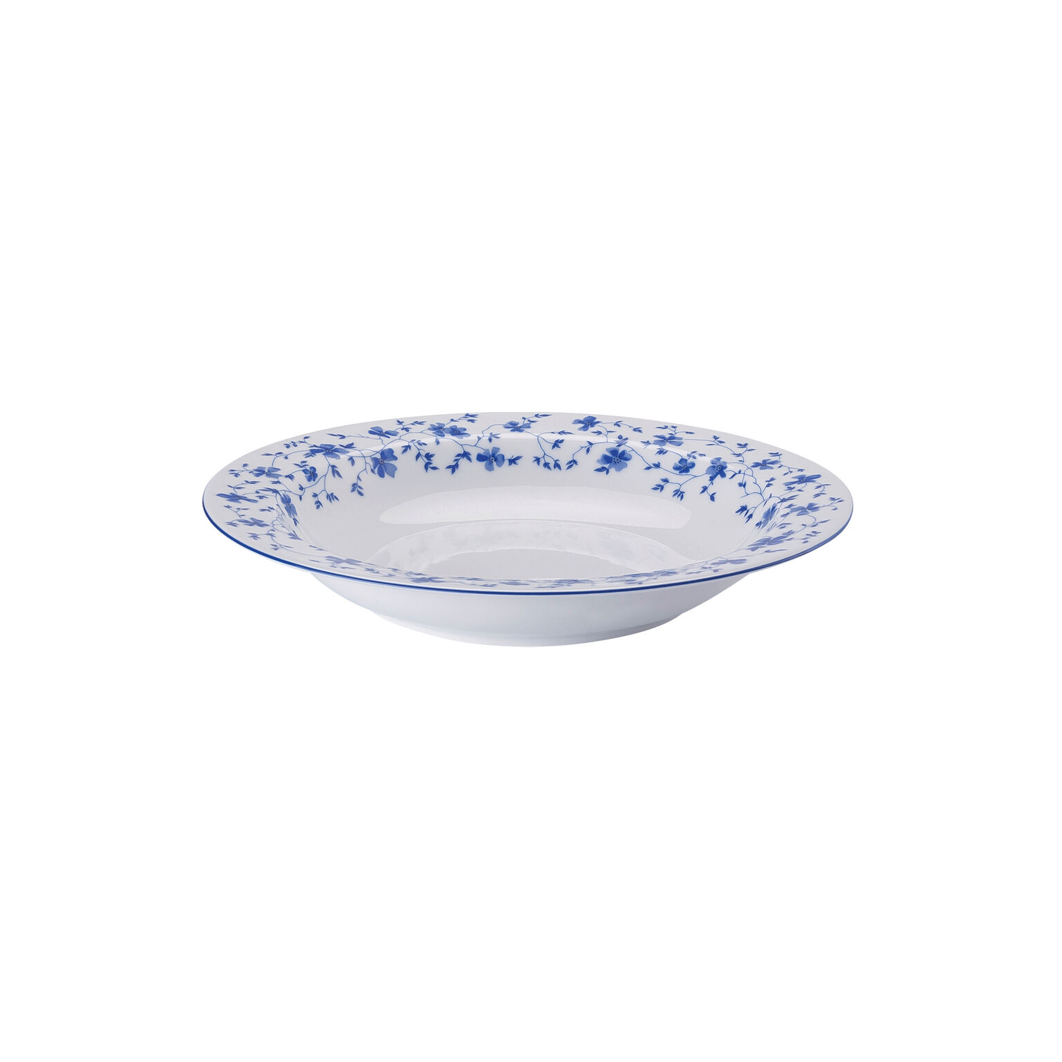 Form 1382 Blaublüten Suppenteller 23 cm Fahne