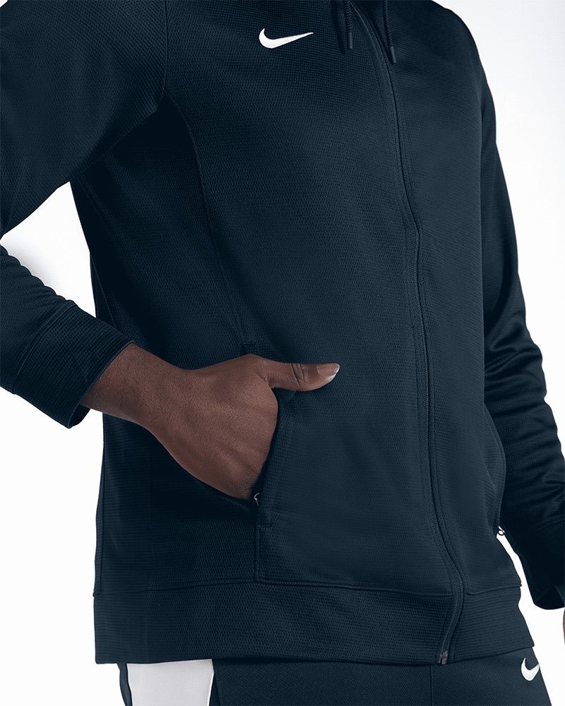Veste à capuche de basket Nike Team Bleu Marine pour homme