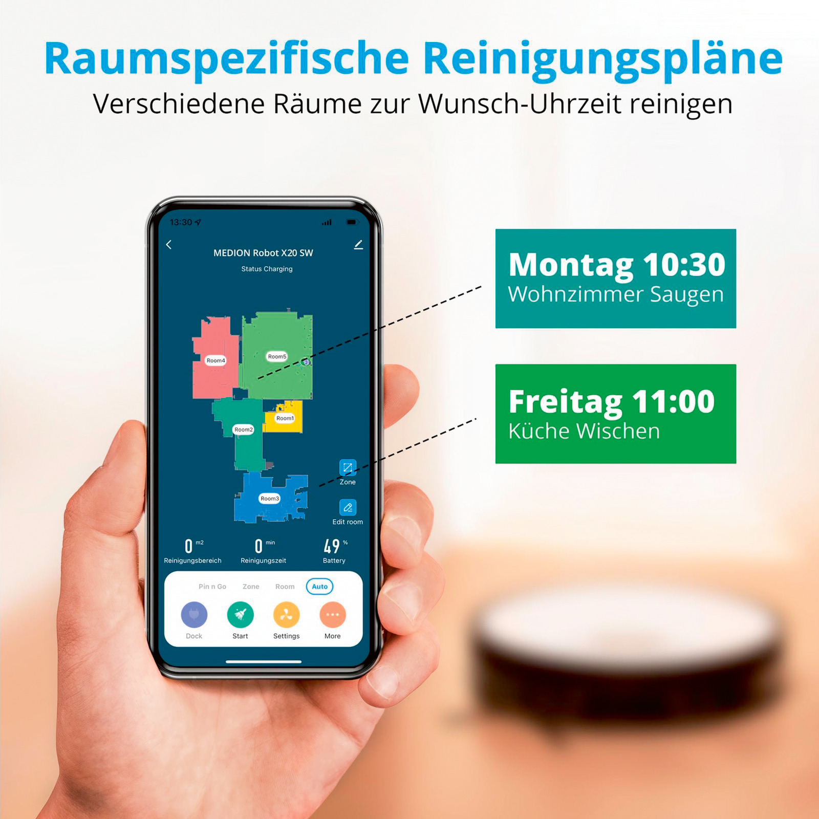 Medion Saug-und Wischroboter MD 11415