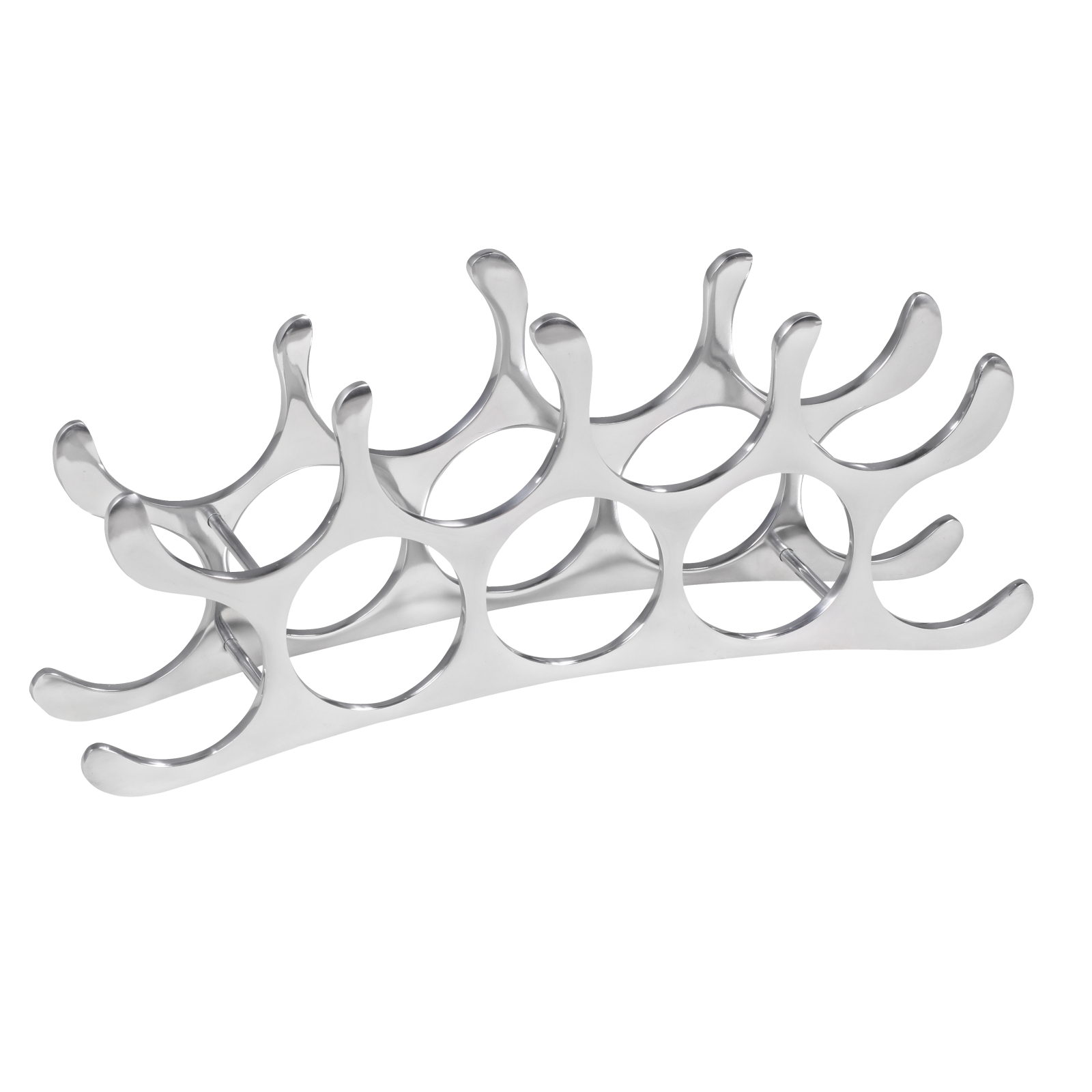 Weinregal - silberfarben - Aluminium