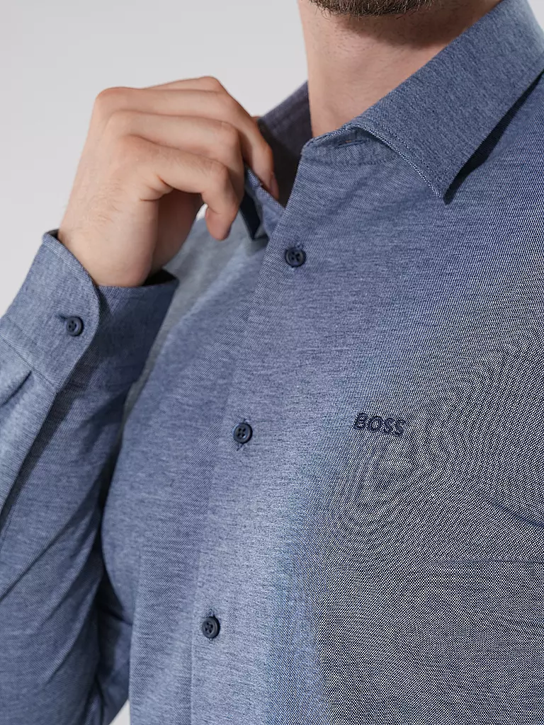 BOSS Hemd Slim Fit MYSOFT blau