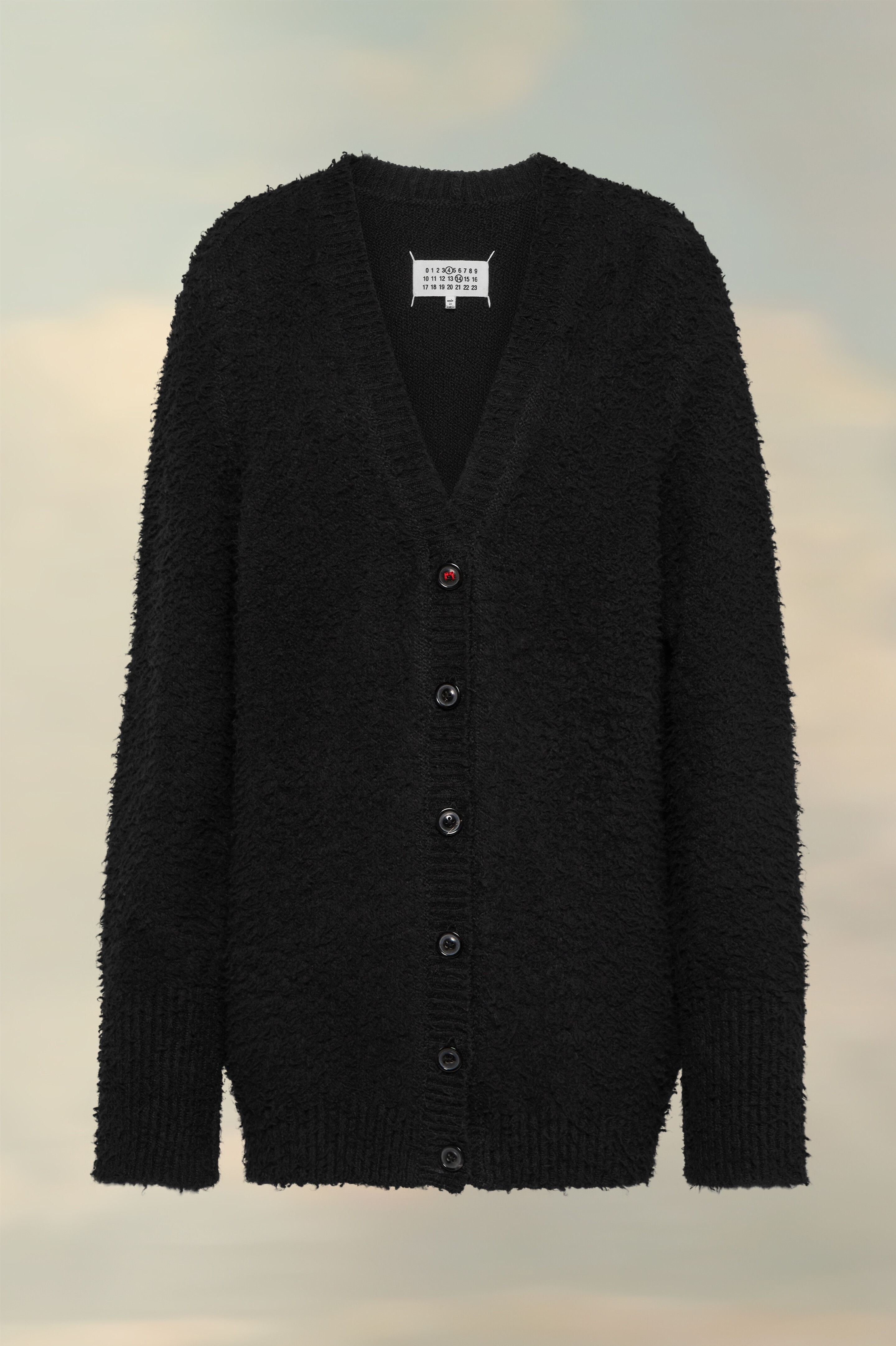 Cardigan col V oversize Noir