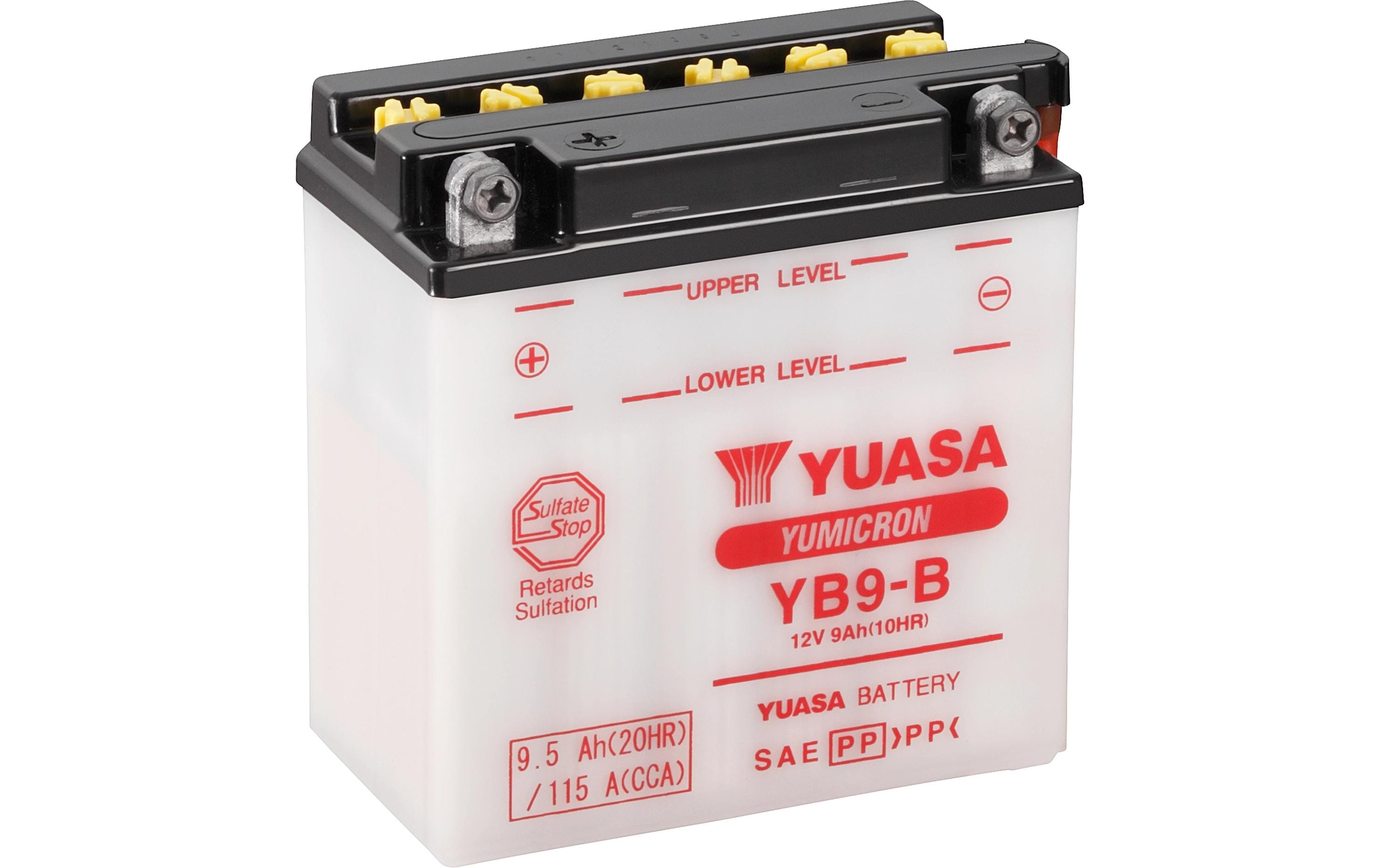Motorradbatterie Yumicron 12V/9.5Ah/115ABlei (Pb) Starterbatterie