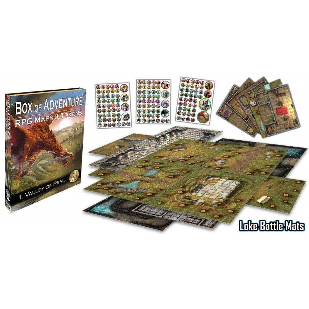 Livre Plateau de Jeu : Box of Adventure Tome 1 - Valley of Peril