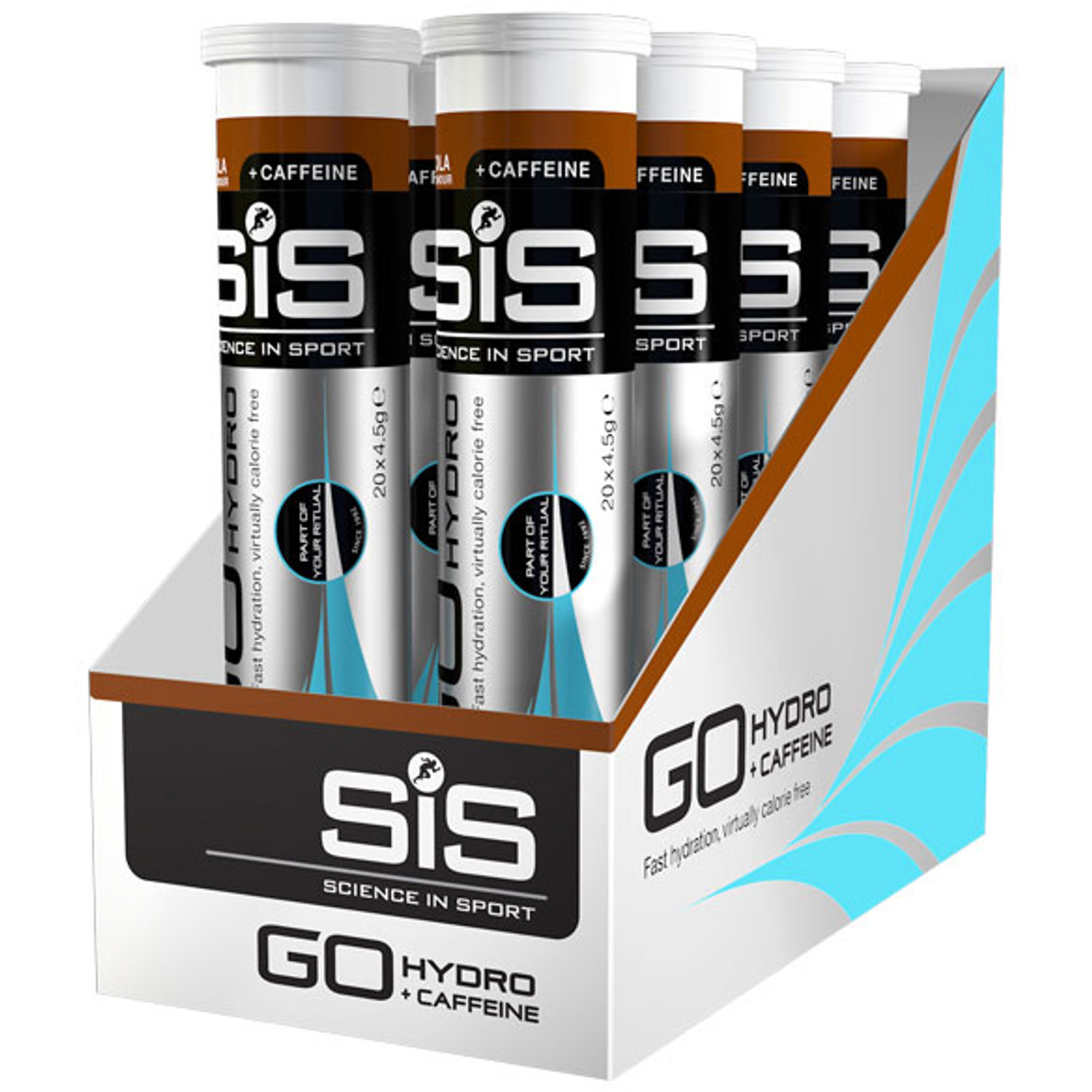SiS Go Hydro Tablet Cola+Caffeine 20x4g