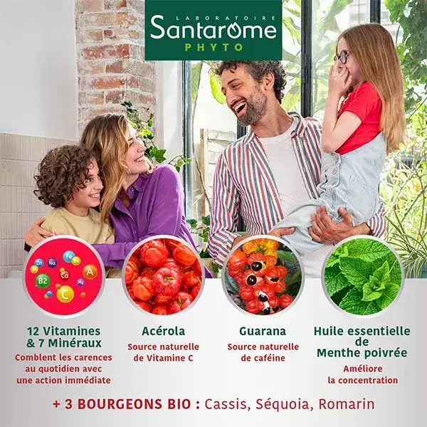 Santarome Bio Vita'max Multivitaminas Energia e Vitalidade 30 comprimidos