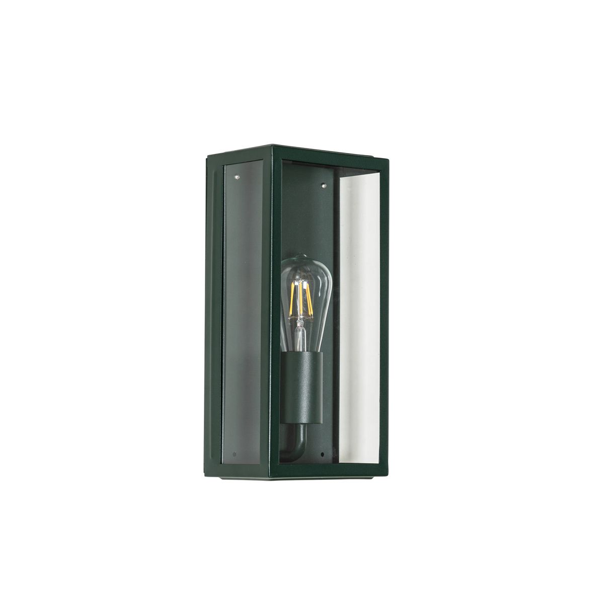 Industriële buiten wandlamp donker groen met glas IP44 - Rotterdam