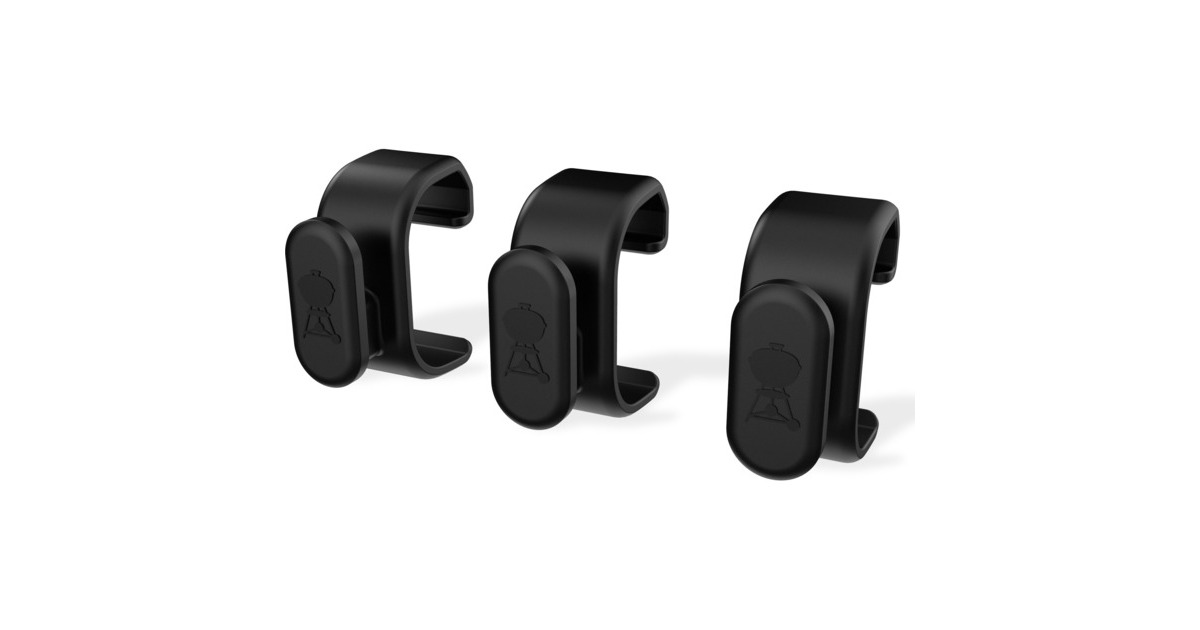 Weber Works Tool Hooks Set, set van 3 haak  (Zwart)