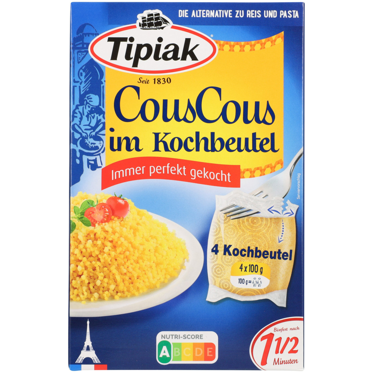 Tipiak Couscous im Kochbeutel 4x100g