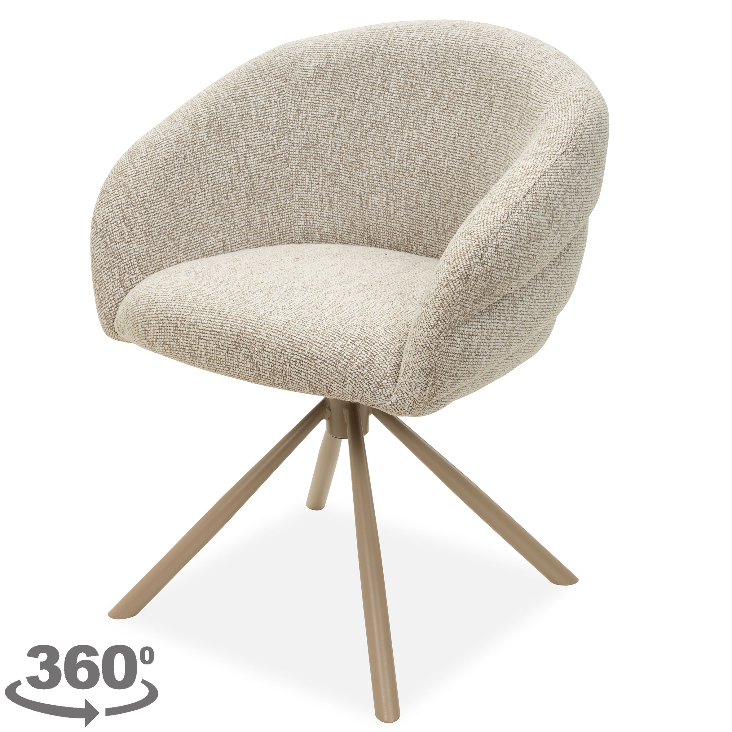 Eetstoel Lodge Shiitake 124 Pleko B65 x D56 x H80 cm