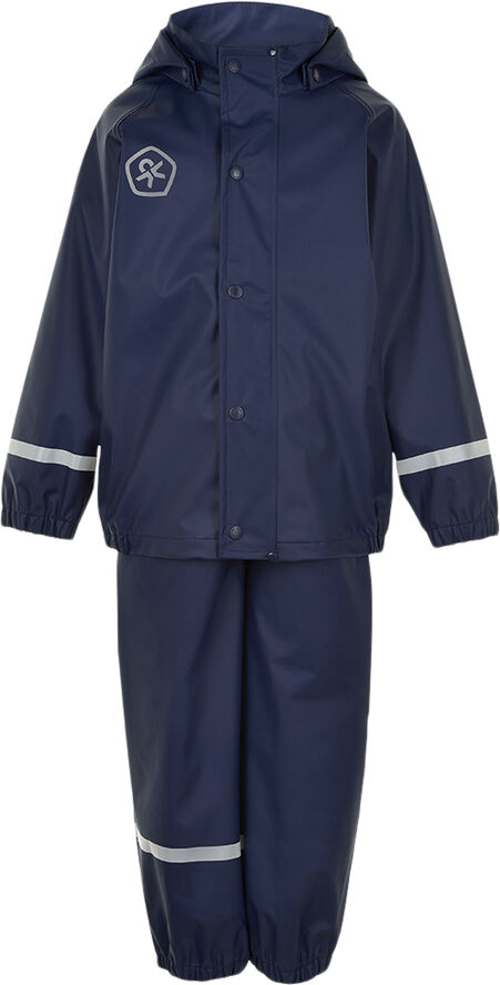 Color Kids Rain Set - Solid PU Dress blues