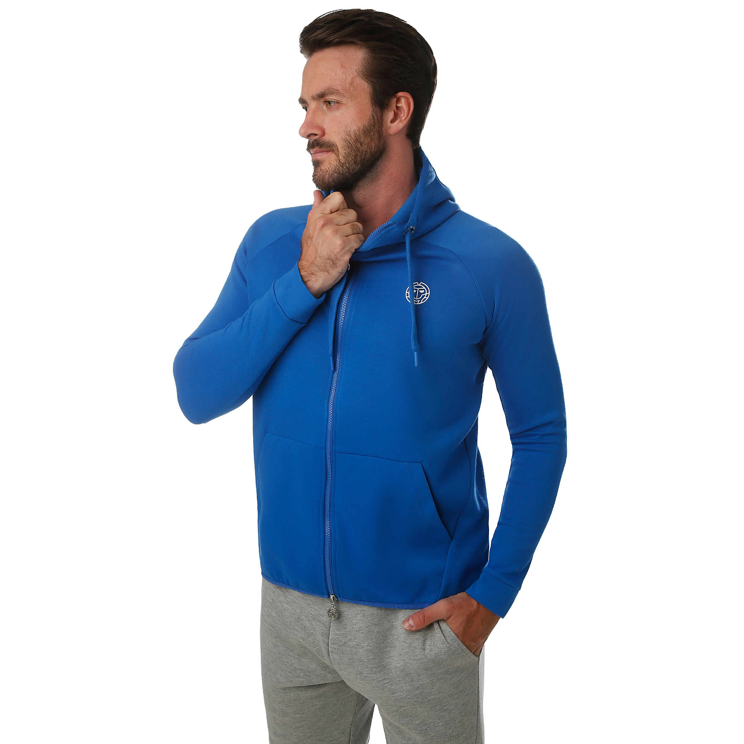 BIDI BADU Jamol Tech Veste De Survêtement Hommes - Bleu , Blanc