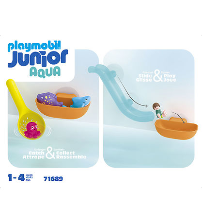 Playmobil Junior Aqua - Fangst Med Havdyr - 71689 - 10 Dele