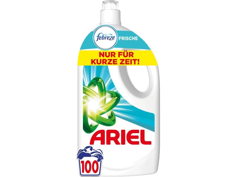 Ariel Flüssigwaschmittel Febreze 4.5 l Revolutionäre Fleckenentfernung und langanhaltender Duft in nur einem Waschgang