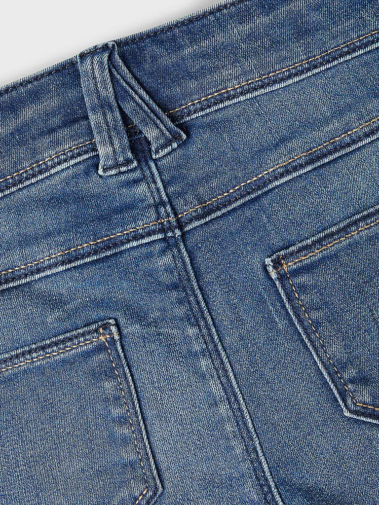NAME IT Mädchen Jeans Skinny Bootcut Fit NKFPOLLY dunkelblau